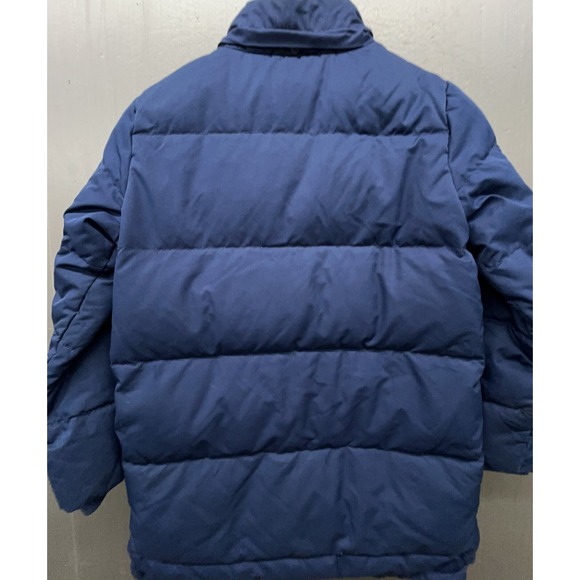 Lands End Jacket Youth L 10-12 Down Puffer Blue Coat Boys Girls Snow Outdoor - Picture 6 of 11
